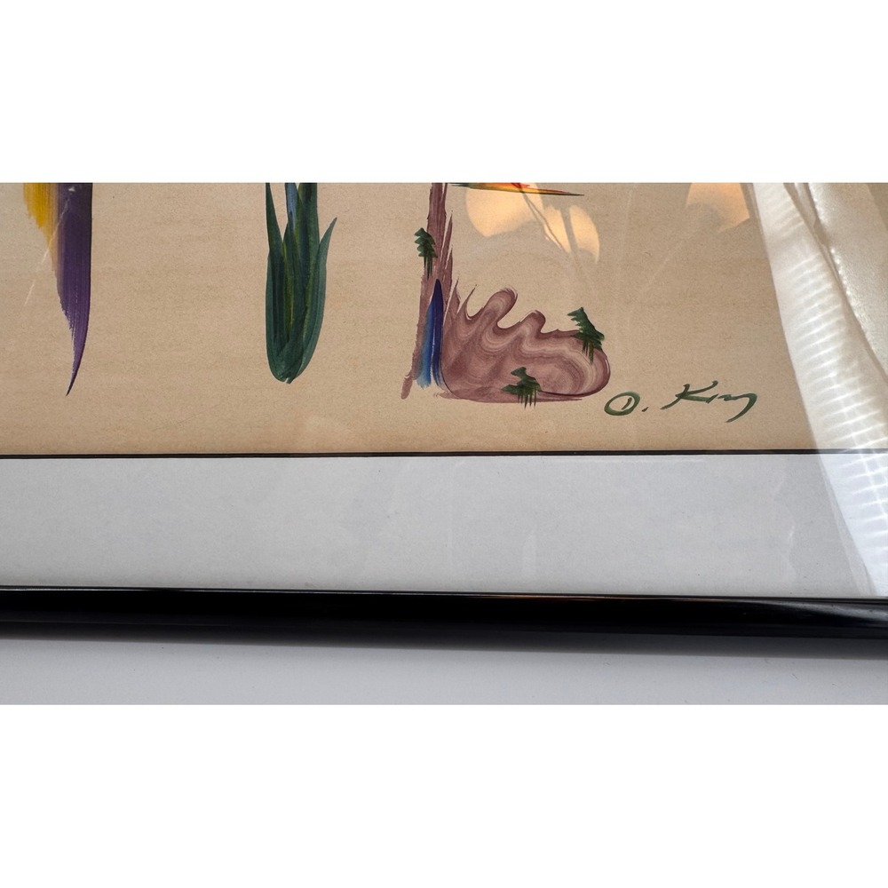 OrigDanny King Watercolor "KATIE" Personalized Name Art Framed Signed Folk Art - Picture 4 of 14